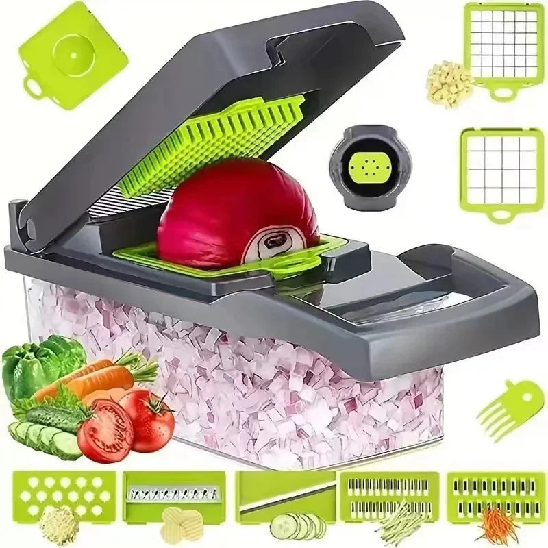 16-in-1 Multifunctional Vegetable Cutter Dicer Slicer Shredder Tool