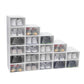 20PCS Foldable Clear Shoe Boxes Stackable Storage Organizer