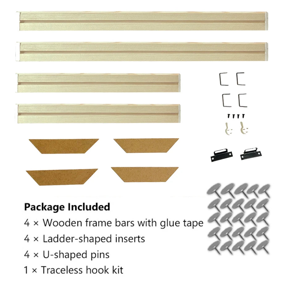 Modern Wooden Canvas Frames For Photos Paintings Artwork