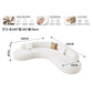 Nordic Creative Rest Area Reception Sofa Luxury Minimalist Style Beauty Salon Curved Sofa Office Furniture Sofy Do Salonu FYOS