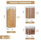 6PCS Airtight Clear Food Storage Containers With Flip Lids