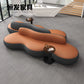 Nordic Company Negotiation Sofa Hotel Lobby Business Reception Meeting Rest Area Waiting PU Leather Sofa Office Furniture FYBS