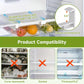Adjustable Clear Plastic Fridge Drawer Organizer Pull Out