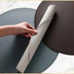 Round Cream Faux Leather Washable Dining Table Placemats