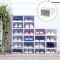20PCS Foldable Clear Shoe Boxes Stackable Storage Organizer