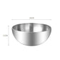 Korean Stainless Steel Salad Bowl Multifunctional Cooking Serving