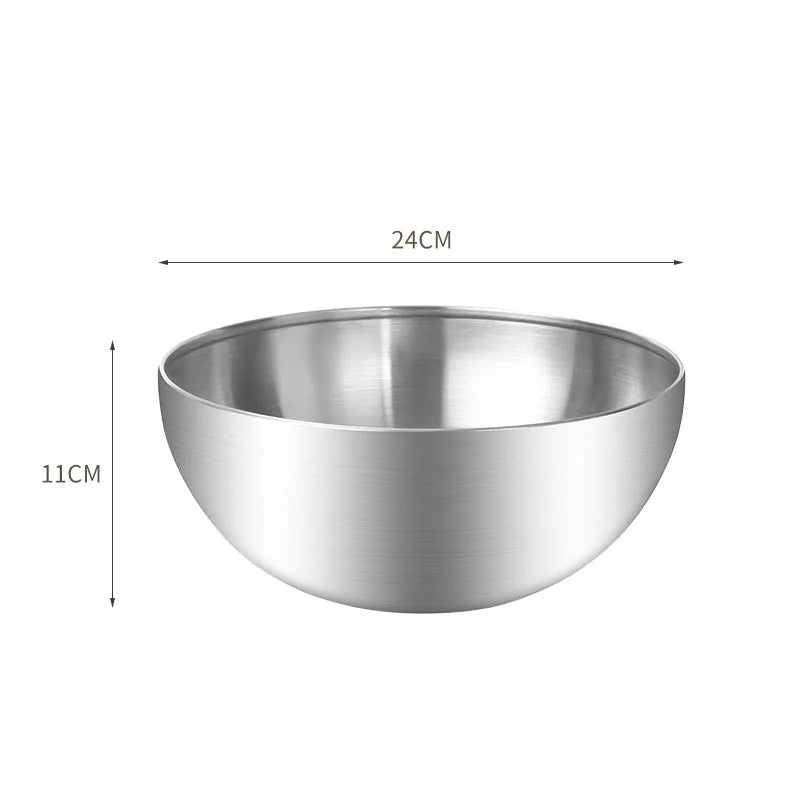 Korean Stainless Steel Salad Bowl Multifunctional Cooking Serving