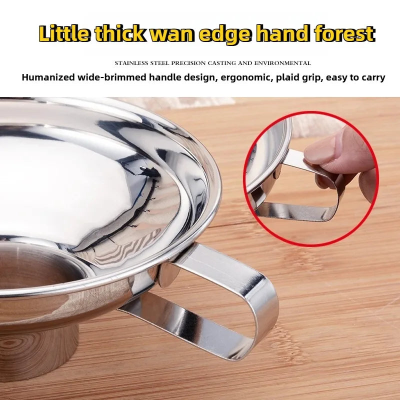 Premium Stainless Steel Wide Mouth Kitchen Funnel