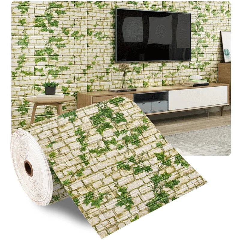 3D Foam Brick Wall Panels Self Adhesive Waterproof