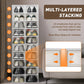 20PCS Foldable Clear Shoe Boxes Stackable Storage Organizer