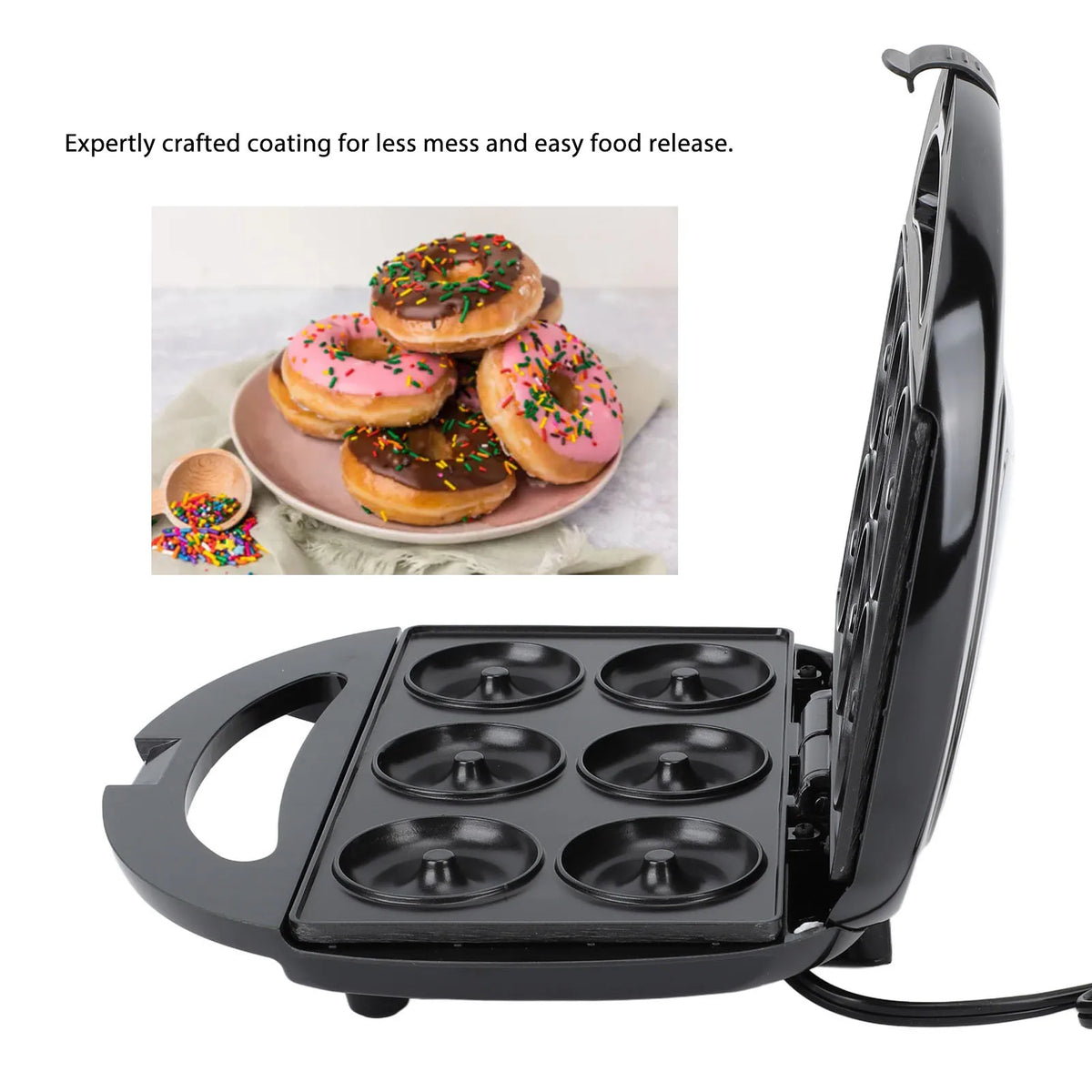 Mini Electric Donut Maker Non Stick Temperature Control