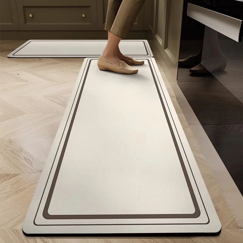Diatomaceous Earth Kitchen Mat Waterproof Quick Dry Anti Slip