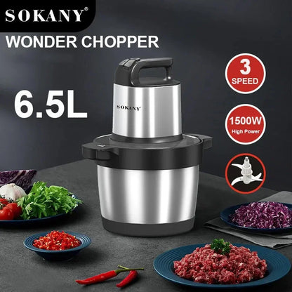 3 Gear Electric Meat Grinder Vegetable Food Processor