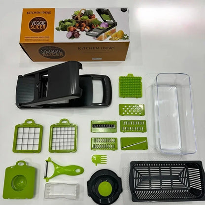 16-in-1 Multifunctional Vegetable Cutter Dicer Slicer Shredder Tool