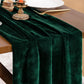 Emerald Green Velvet Table Runner For Christmas Weddings