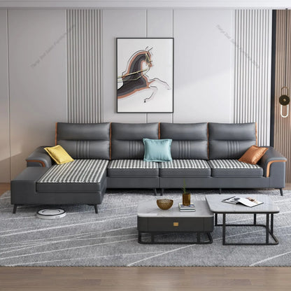 Modern Simple Living Room Sofa Cat Scratch Skin Winter and Summer Dual Purpose Office Sofa Concubine Office Furniture LBSF
