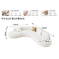 Nordic Creative Rest Area Reception Sofa Luxury Minimalist Style Beauty Salon Curved Sofa Office Furniture Sofy Do Salonu FYOS