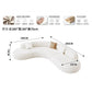 Nordic Creative Rest Area Reception Sofa Luxury Minimalist Style Beauty Salon Curved Sofa Office Furniture Sofy Do Salonu FYOS