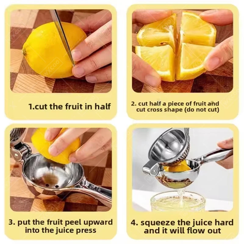 Stainless Steel Lemon Zester Juicer Citrus Squeezer Tool
