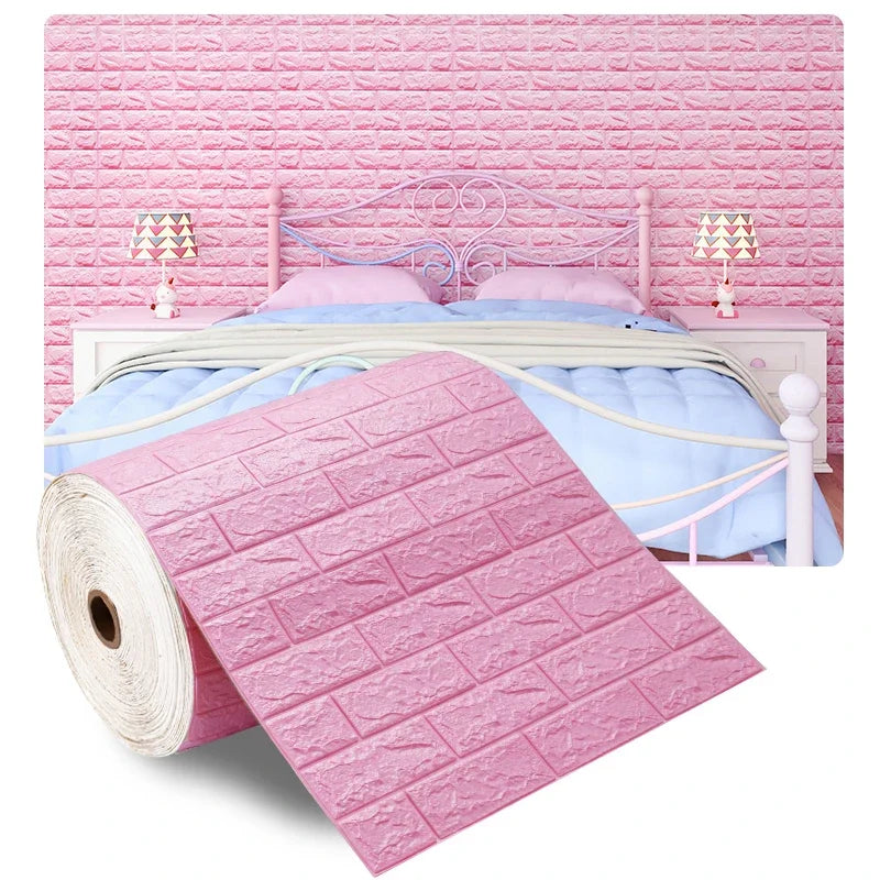 3D Foam Brick Wall Panels Self Adhesive Waterproof