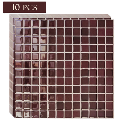Self Adhesive 3D Mosaic Kitchen Backsplash Wall Tiles