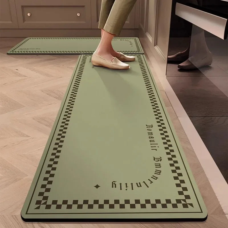 Geometric Non Slip Absorbent Kitchen Floor Mat