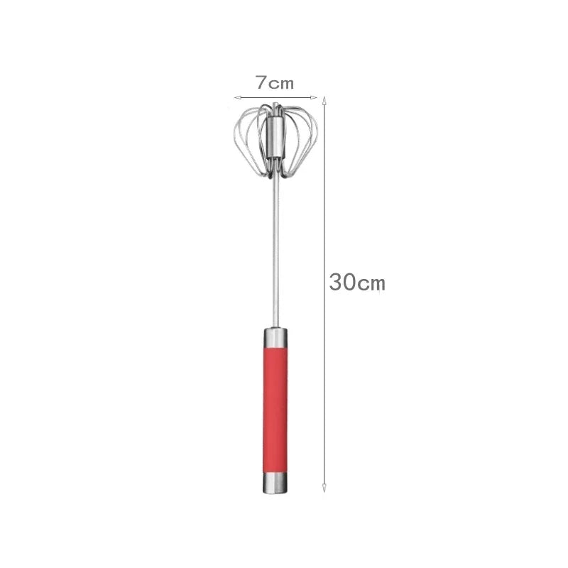 Semi Automatic Stainless Steel Egg Beater Manual Whisk