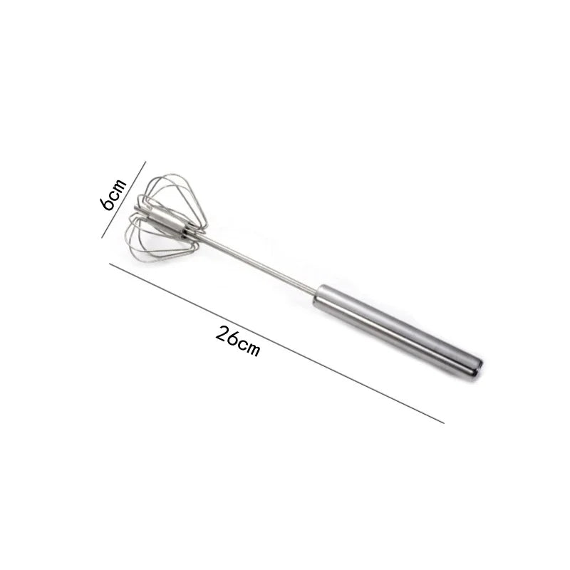Semi Automatic Stainless Steel Egg Beater Manual Whisk