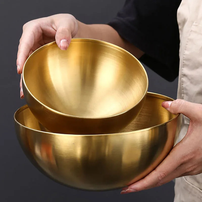 Korean Stainless Steel Salad Bowl Multifunctional Cooking Serving