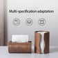 Natural Wood Tissue Box Holder Rustic Farmhouse Organizer