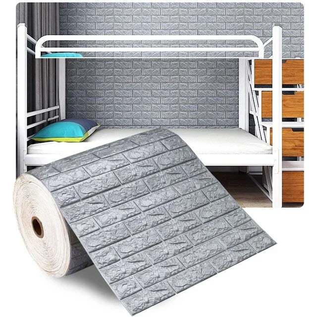 3D Foam Brick Wall Panels Self Adhesive Waterproof