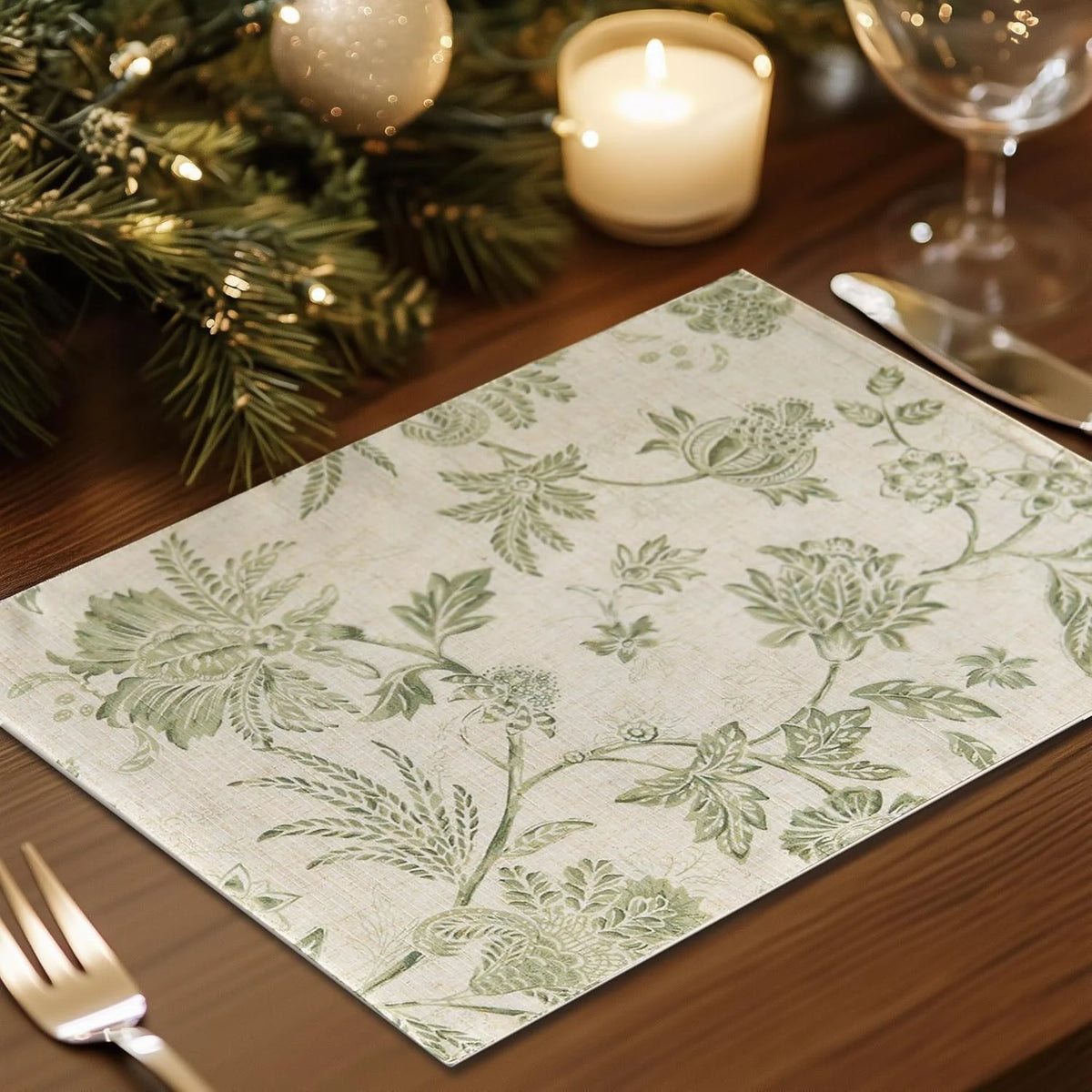 Autumn Flower Meal Mats For Seasonal Table Decoration