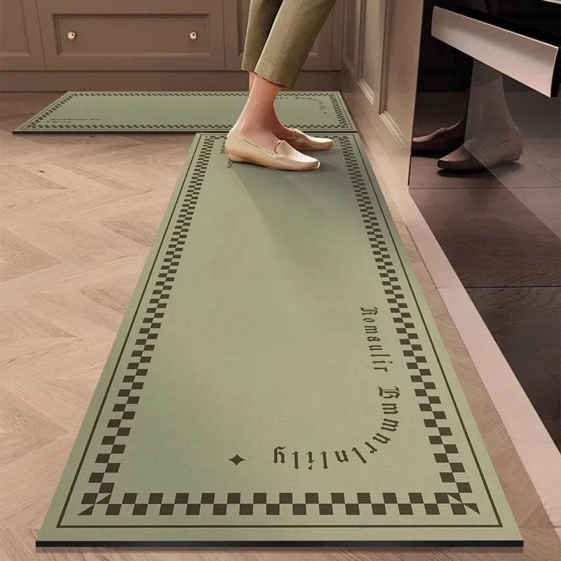 Geometric Non Slip Absorbent Kitchen Floor Mat