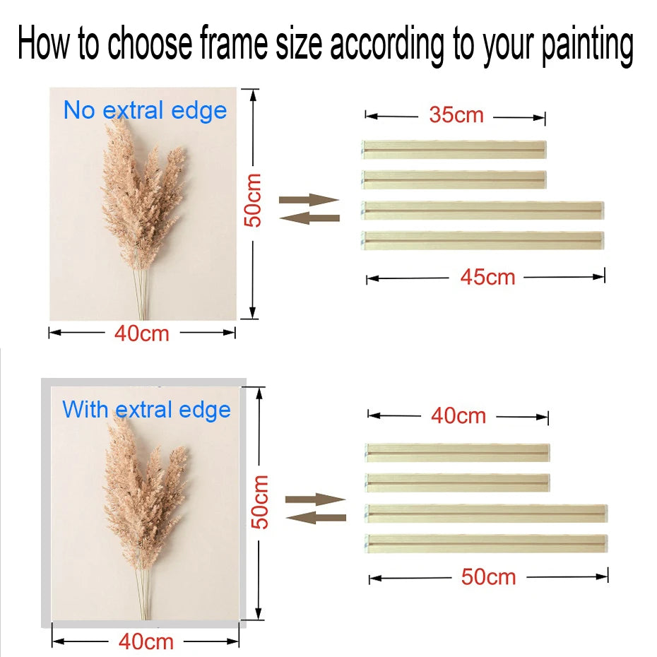 Modern Wooden Canvas Frames For Photos Paintings Artwork