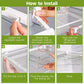 Adjustable Clear Plastic Fridge Drawer Organizer Pull Out