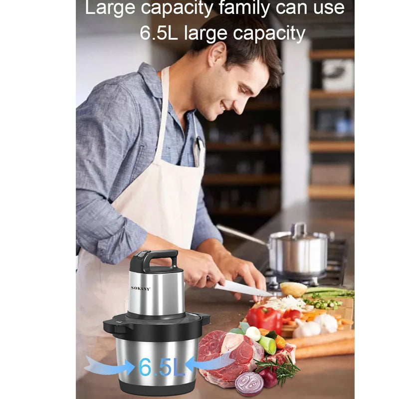3 Gear Electric Meat Grinder Vegetable Food Processor