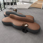 Nordic Company Negotiation Sofa Hotel Lobby Business Reception Meeting Rest Area Waiting PU Leather Sofa Office Furniture FYBS