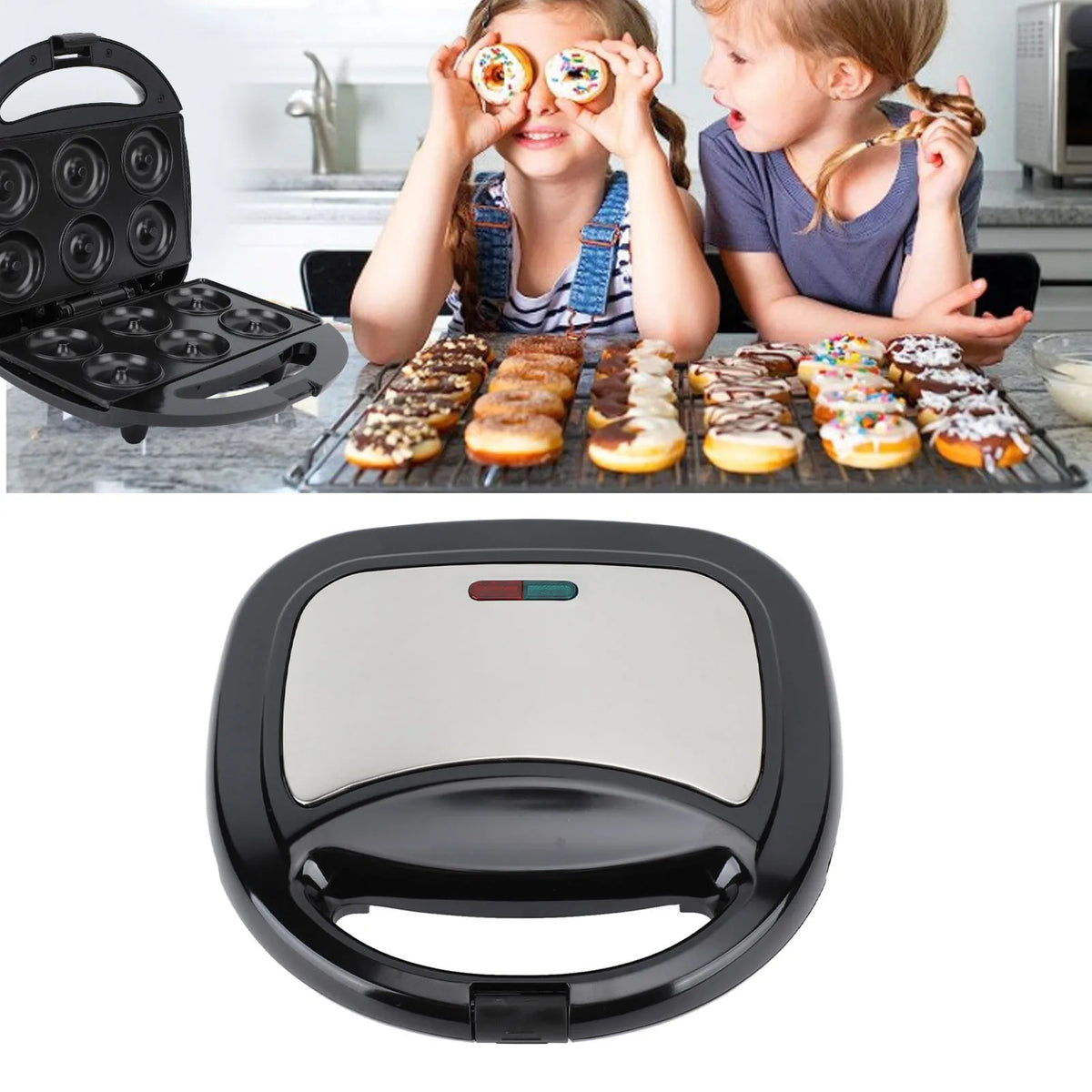 Mini Electric Donut Maker Non Stick Temperature Control