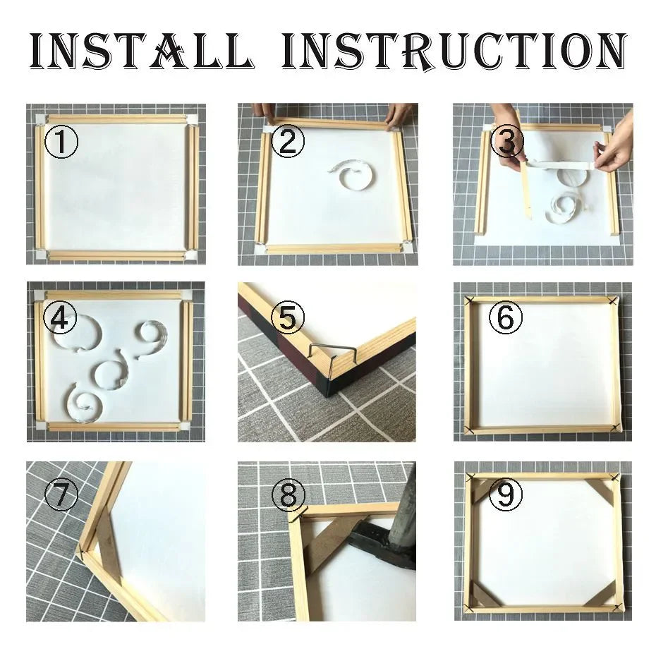 Modern Wooden Canvas Frames For Photos Paintings Artwork