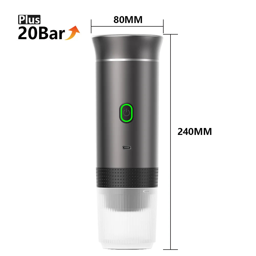 Wireless Portable Espresso Machine 3-in-1 Travel Coffee Maker