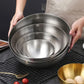 Korean Stainless Steel Salad Bowl Multifunctional Cooking Serving