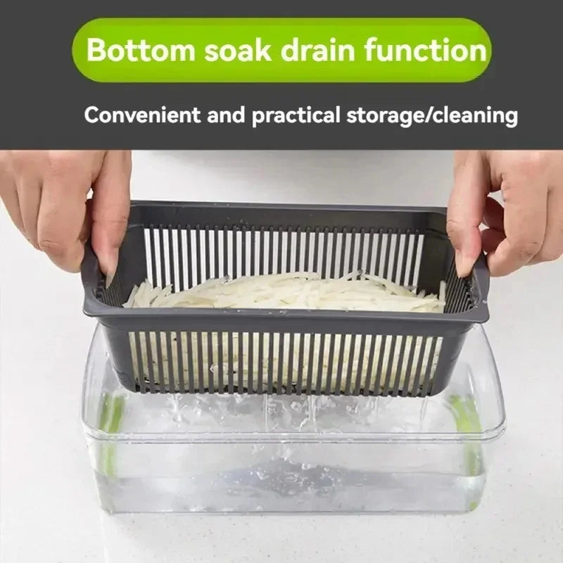 16-in-1 Multifunctional Vegetable Cutter Dicer Slicer Shredder Tool