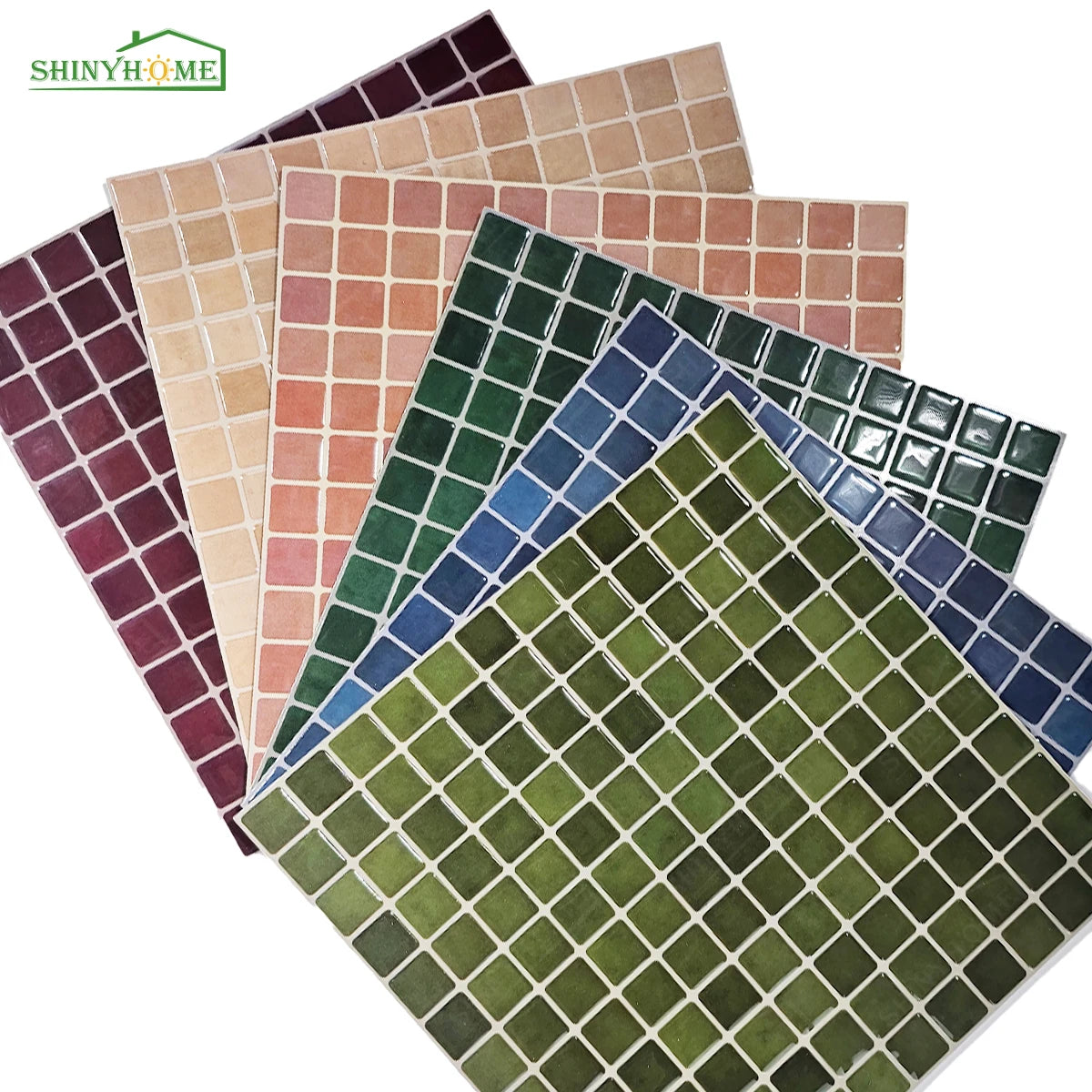 Self Adhesive 3D Mosaic Kitchen Backsplash Wall Tiles