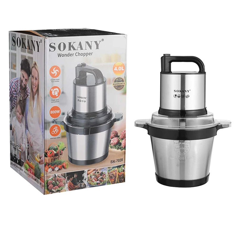 3 Gear Electric Meat Grinder Vegetable Food Processor