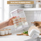 6PCS Airtight Clear Food Storage Containers With Flip Lids