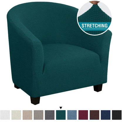 Club Bath Tub Armchairs Chair Cover Polar Fleece Single Sofa Covers Stretch Couch Slipcovers for Living Room Furniture Protector