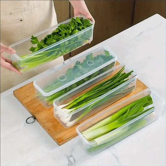 Refrigerator Storage Boxes With Lids For Fresh Food