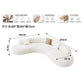Nordic Creative Rest Area Reception Sofa Luxury Minimalist Style Beauty Salon Curved Sofa Office Furniture Sofy Do Salonu FYOS