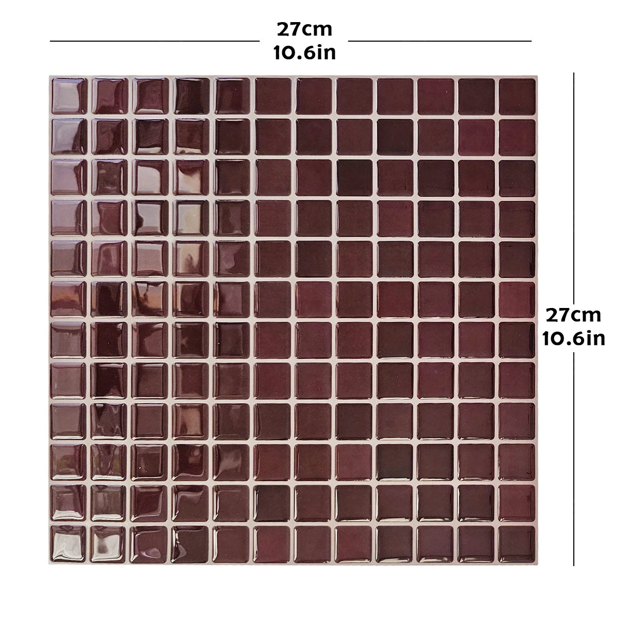 Self Adhesive 3D Mosaic Kitchen Backsplash Wall Tiles