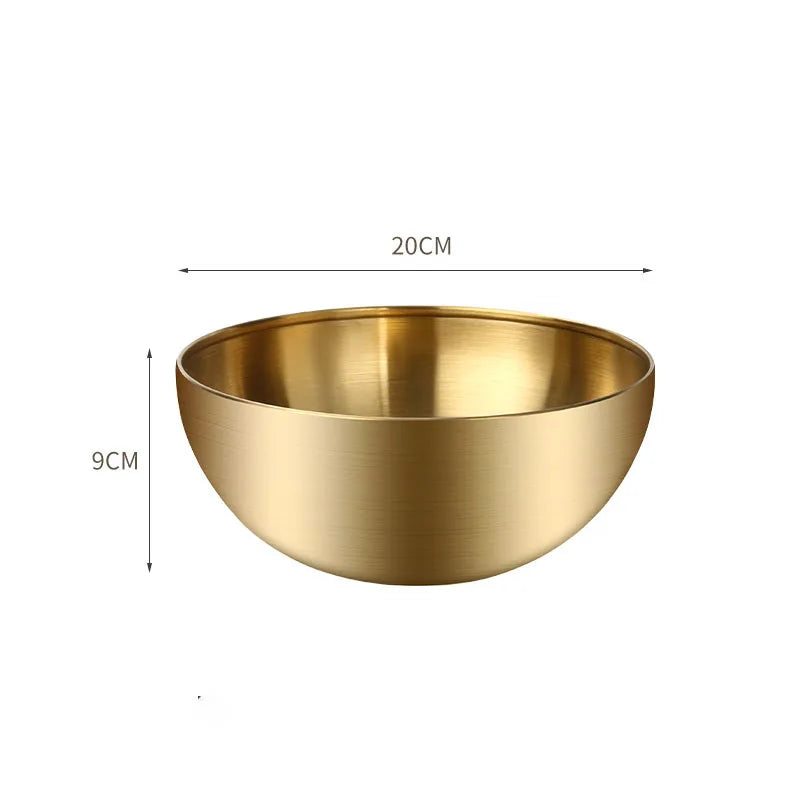 Korean Stainless Steel Salad Bowl Multifunctional Cooking Serving